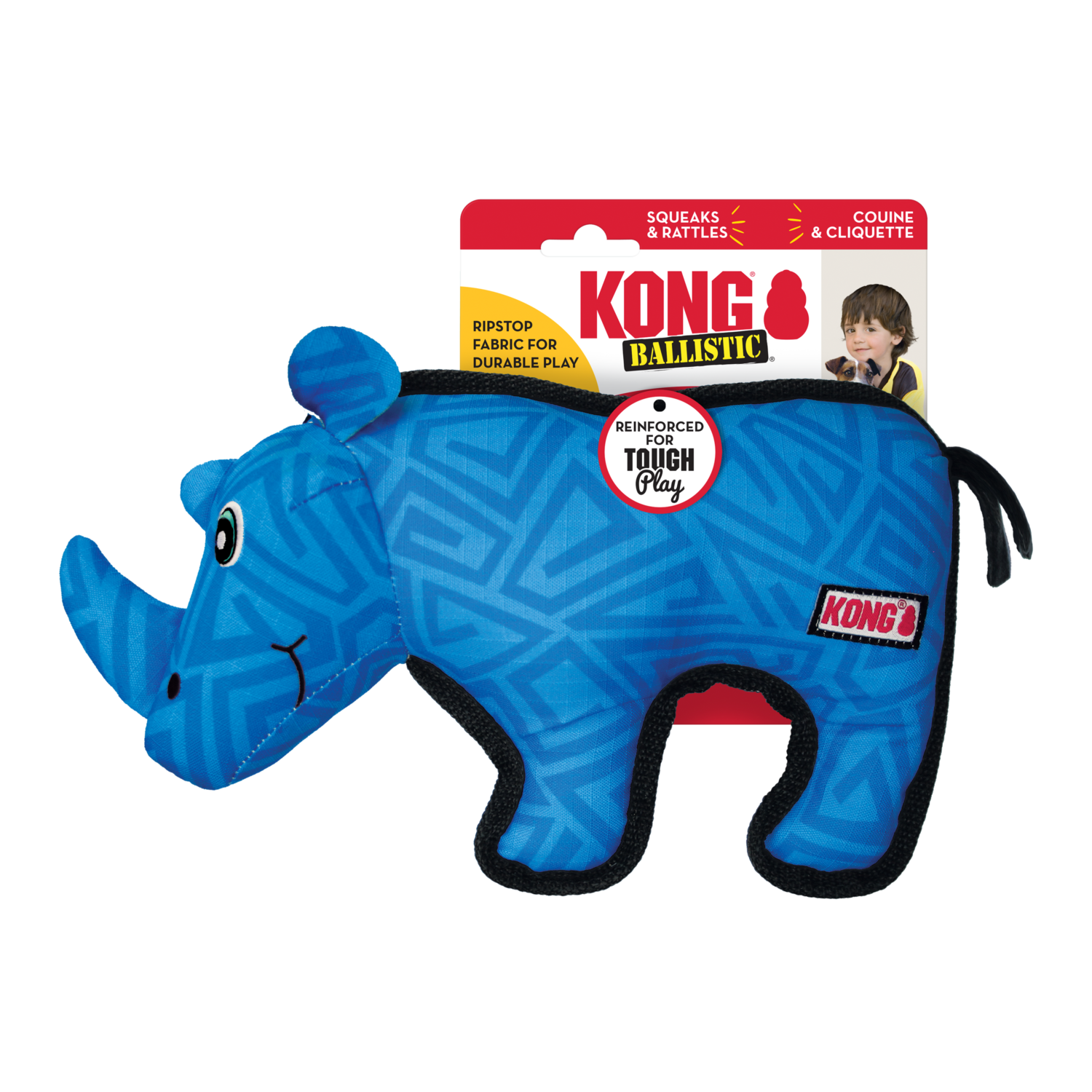 KONG Ballistic Rhino Toy For Dogs | Waxhaw Downtown Pawz