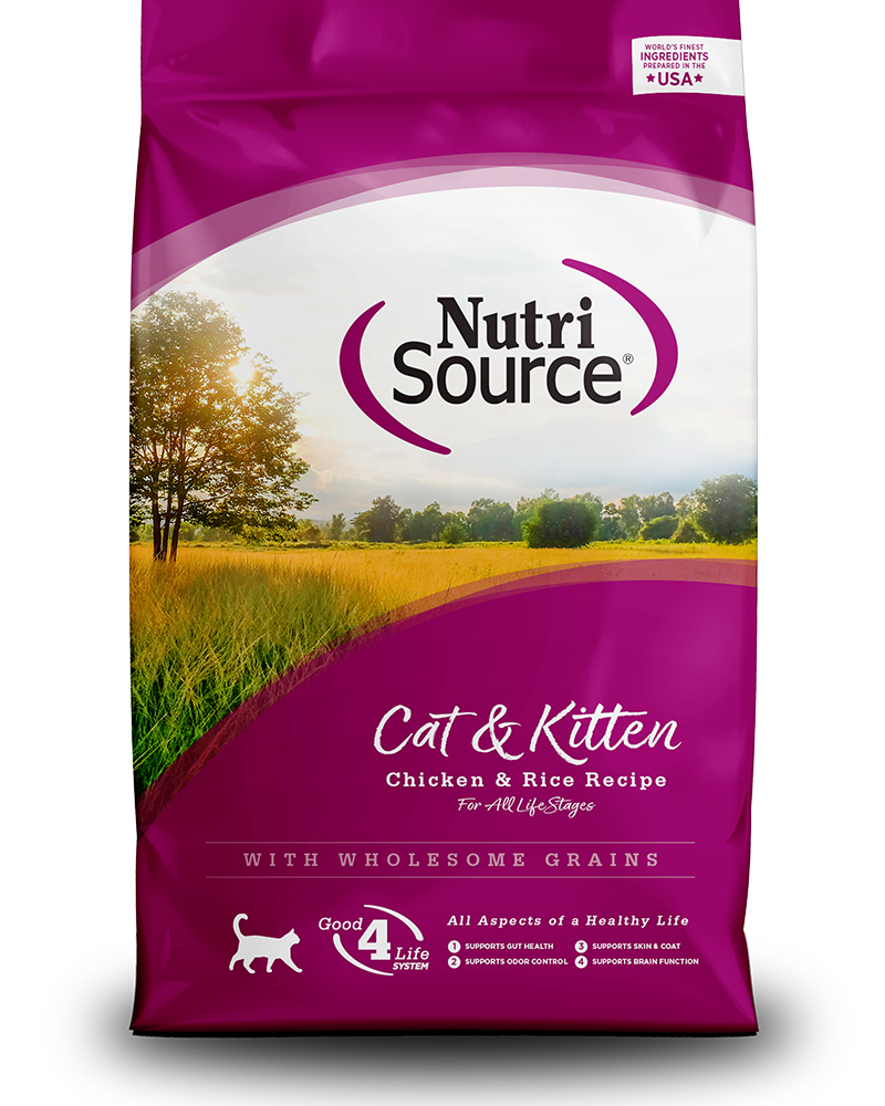 Nutri Source Cat & Kitten Chicken & Rice Recipe | Dry Feline Food