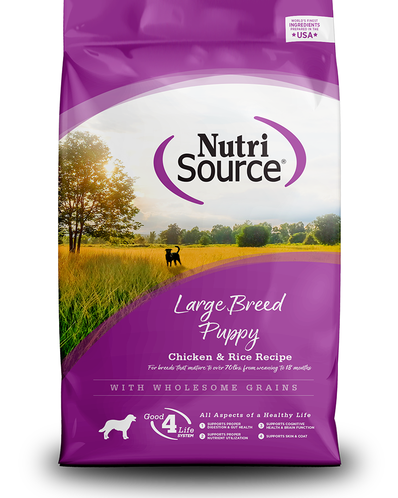 Nutri Source Large Breed Puppy Dry Food | Chicken & Rice Recipe