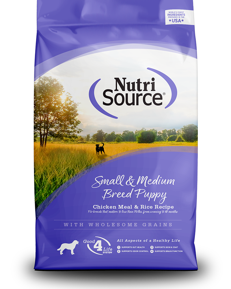 NutriSource Small & Medium Breed Puppy | Chicken & Rice Recipe