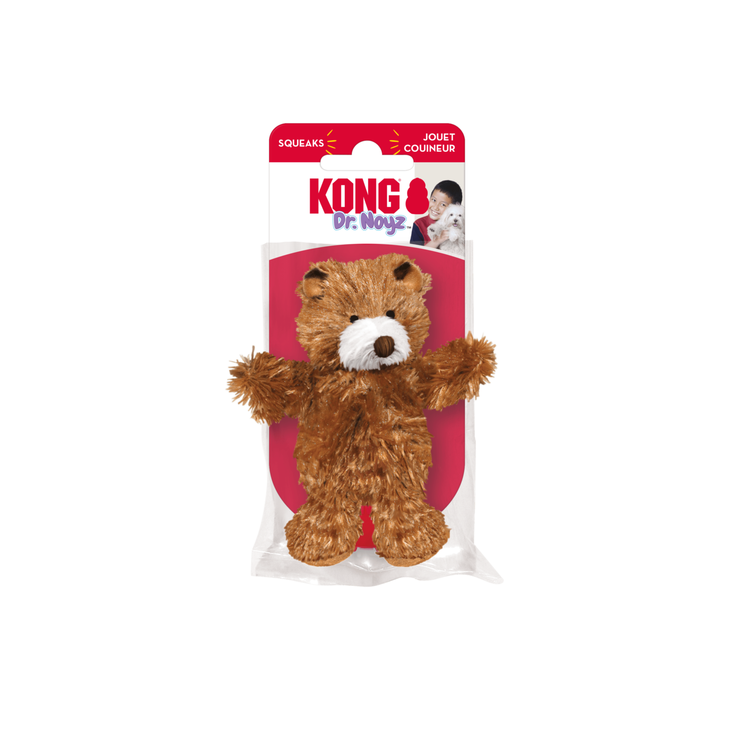 KONG Dr. Noyz Teddy Bear | Fun Plush Toy For Dogs