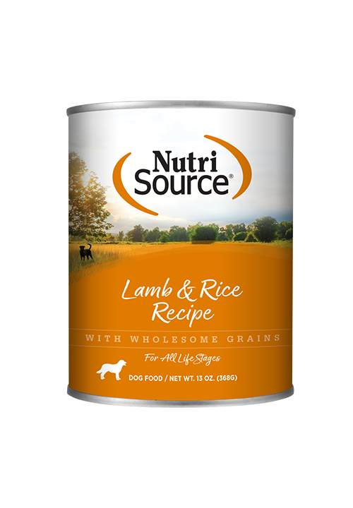 Nutri Source Dry Dogs Canned Food | Lamb & Rice Recipe