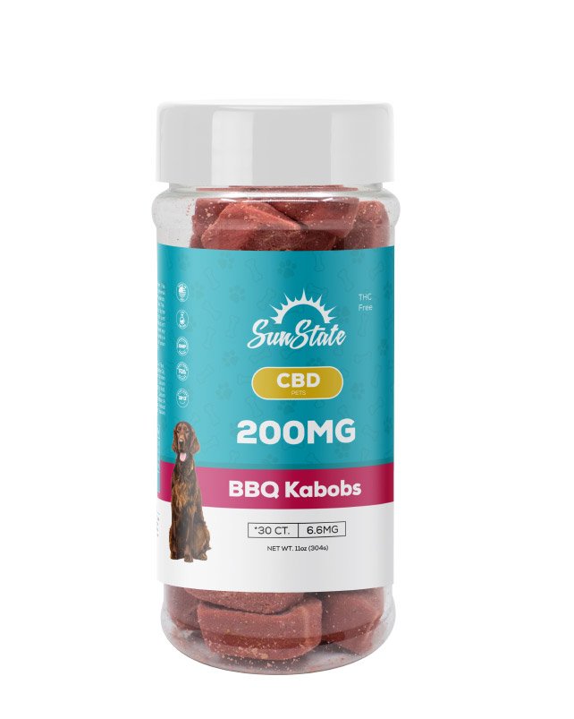 CBD Pet Treat BBQ Kabobs Bites 200mg