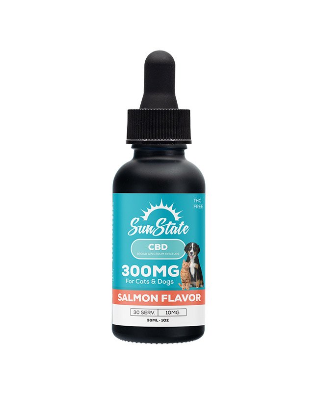 CBD Broad Spectrum Tincture For Pets 300mg | Salmon Flavored